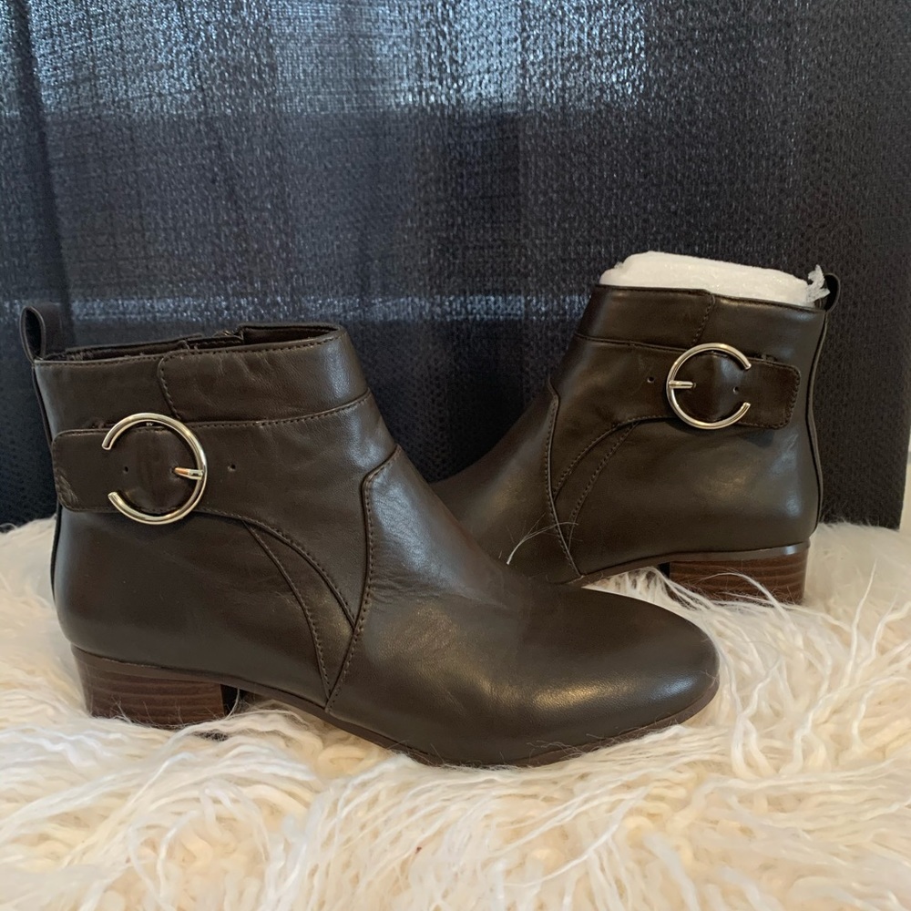 Brand New Nine West Ankle Boots With Side Buckle